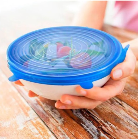 Kit 6 Tampas Silicone Ajustáveis Minha loja