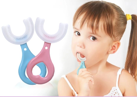 Escova Dental Macia Infantil 360° Em Forma De U Minha loja