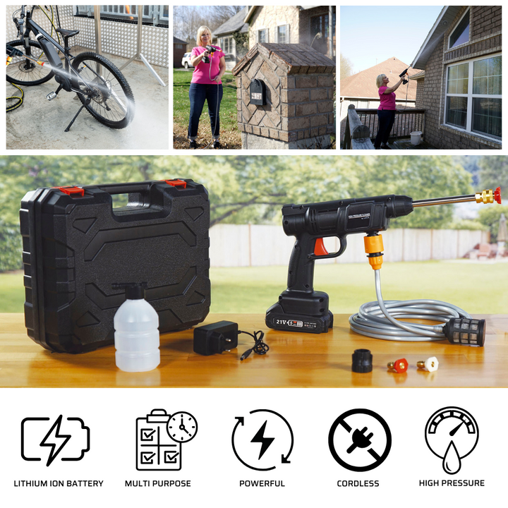 Hidrolavadora Portátil de Alta Pressão – Limpeza sem limites! Dropea