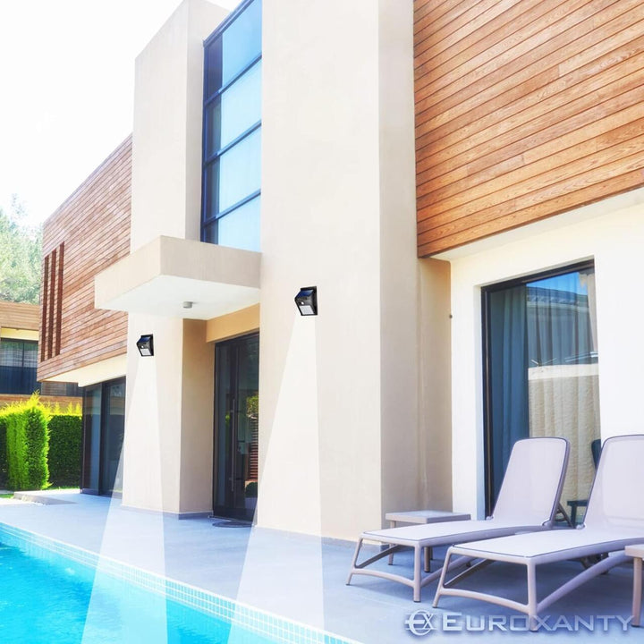 Pacote de 3 Focos Solares LED-30 com Sensor de Movimento – Iluminação inteligente Dropea