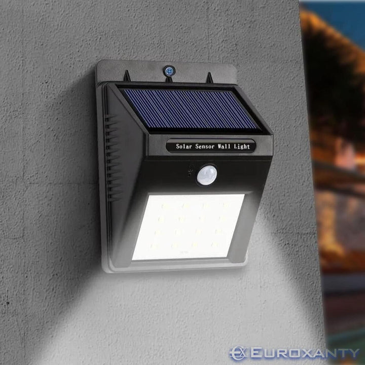 Pacote de 3 Focos Solares LED-30 com Sensor de Movimento – Iluminação inteligente Dropea