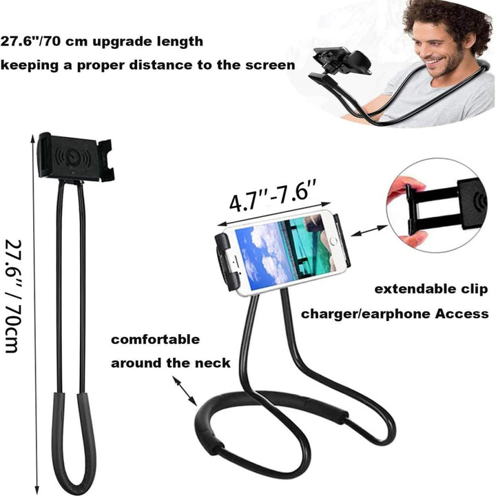 Suporte de telemóvel para Pescoço – Liberdade Total, Mãos Livres Sempre! Dropea