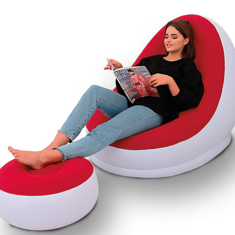 Sofá Insuflável Premium com Reposapés Dropea